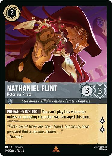 Nathaniel Flint - Notorious Pirate (196/204) [Reign of Jafar] | Shuffle n Cut Hobbies & Games