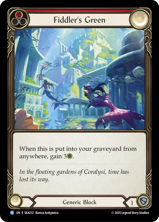 Fiddler's Green (Red) [SEA212] (High Seas) | Shuffle n Cut Hobbies & Games