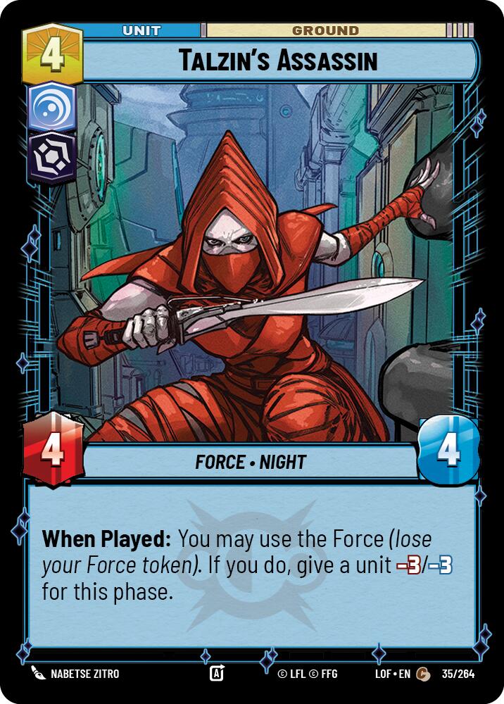 Talzin's Assassin (35/264) (35/264) [Legends of the Force] | Shuffle n Cut Hobbies & Games