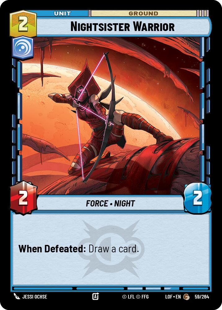 Nightsister Warrior (59/264) (59/264) [Legends of the Force] | Shuffle n Cut Hobbies & Games