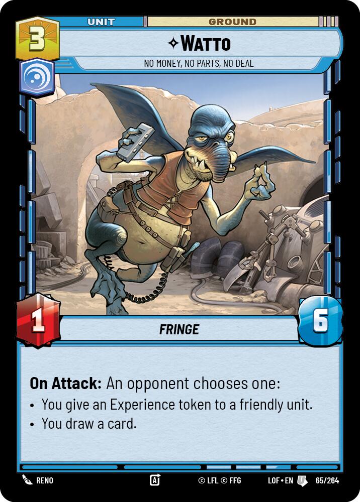 Watto - No Money, No Parts, No Deal (65/264) (65/264) [Legends of the Force] | Shuffle n Cut Hobbies & Games
