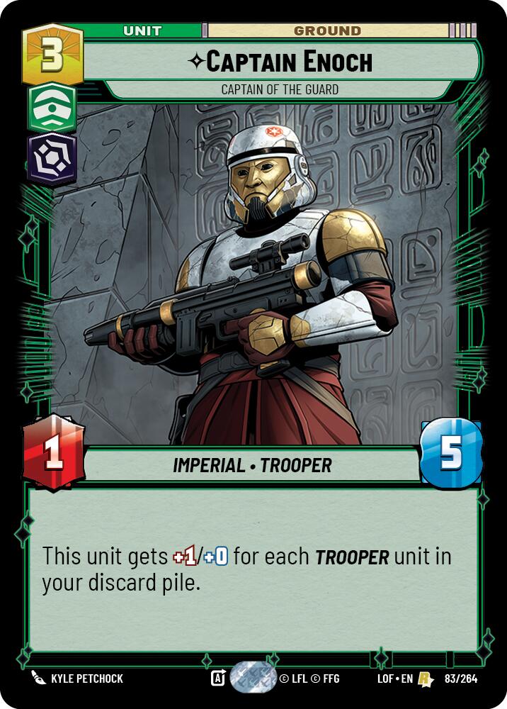 Captain Enoch - Captain of the Guard (83/264) (83/264) [Legends of the Force] | Shuffle n Cut Hobbies & Games
