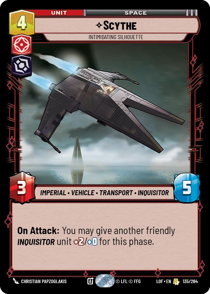Scythe - Intimidating Silhouette (135/264) (135/264) [Legends of the Force] | Shuffle n Cut Hobbies & Games