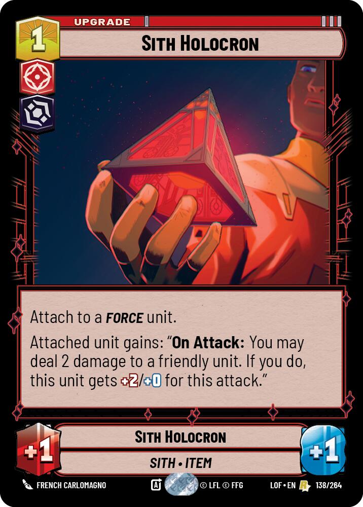 Sith Holocron (138/264) (138/264) [Legends of the Force] | Shuffle n Cut Hobbies & Games