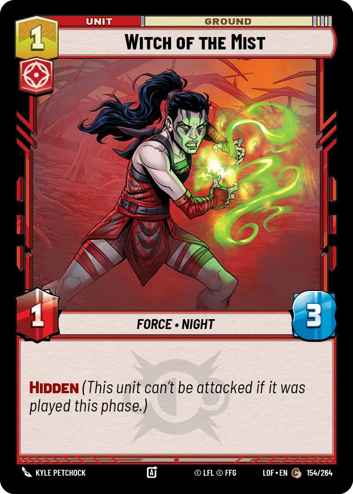 Witch of the Mist (154/264) (154/264) [Legends of the Force] | Shuffle n Cut Hobbies & Games