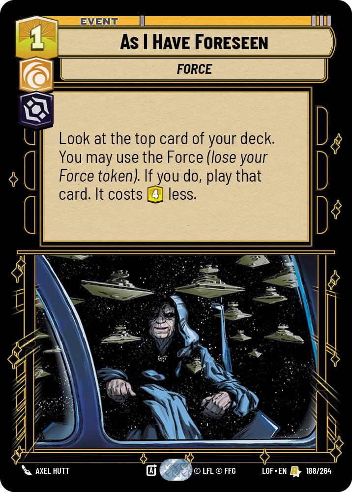 As I Have Foreseen (188/264) (188/264) [Legends of the Force] | Shuffle n Cut Hobbies & Games