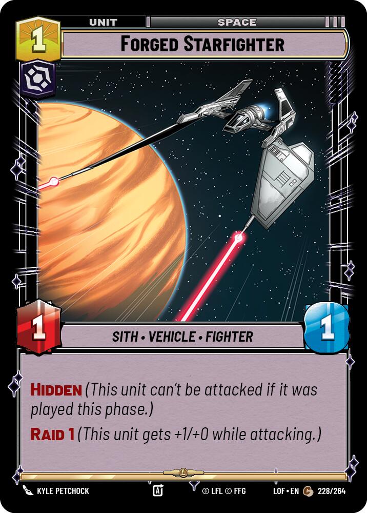 Forged Starfighter (228/264) (228/264) [Legends of the Force] | Shuffle n Cut Hobbies & Games