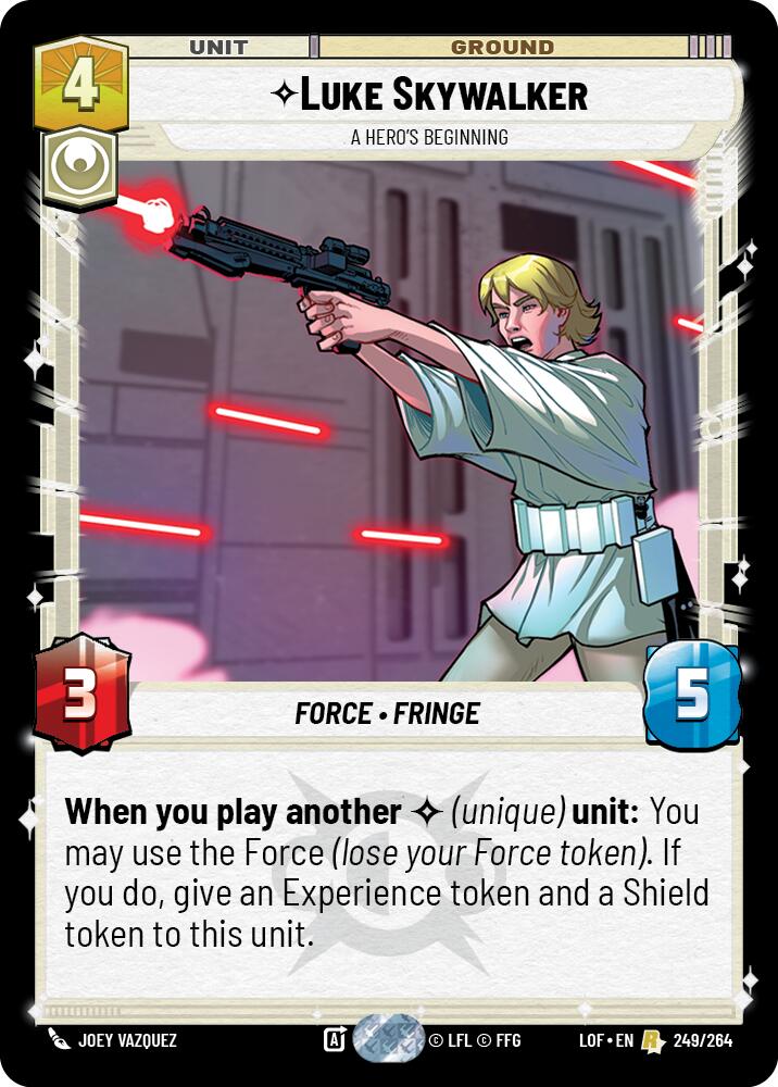 Luke Skywalker - A Hero's Beginning (249/264) (249/264) [Legends of the Force] | Shuffle n Cut Hobbies & Games