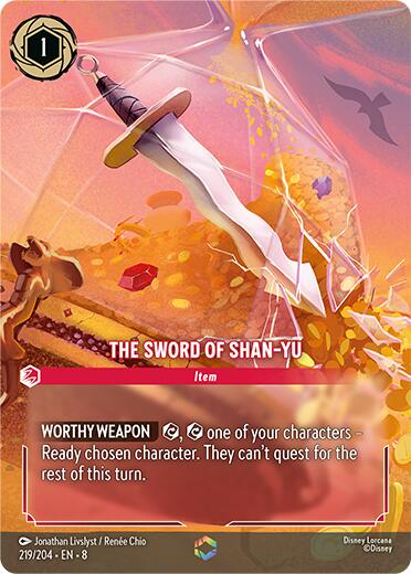 The Sword of Shan Yu (Enchanted) (219/204) [Reign of Jafar] | Shuffle n Cut Hobbies & Games
