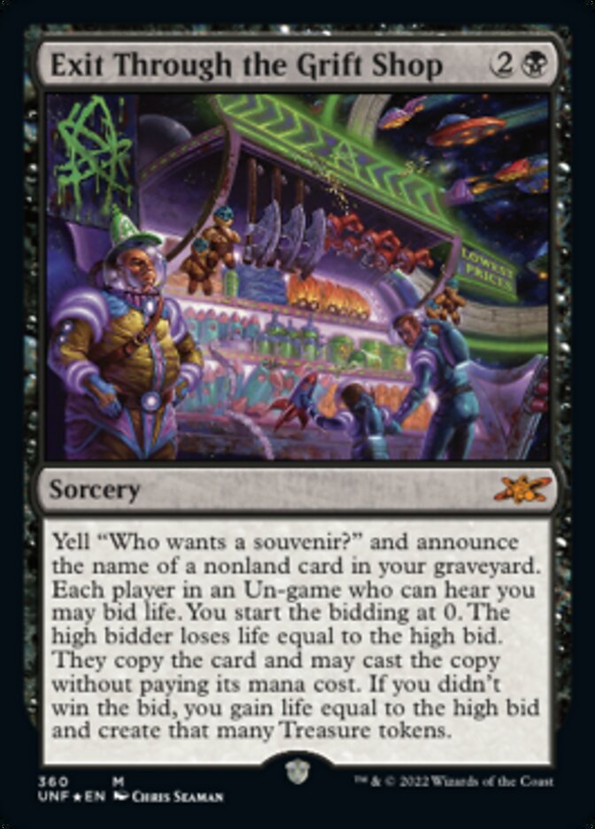 Exit Through the Grift Shop (Galaxy Foil) [Unfinity] | Shuffle n Cut Hobbies & Games