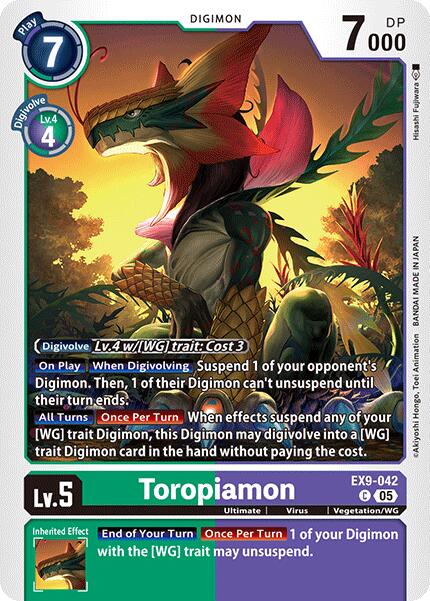 Toropiamon [EX9-042] [Versus Monsters] | Shuffle n Cut Hobbies & Games