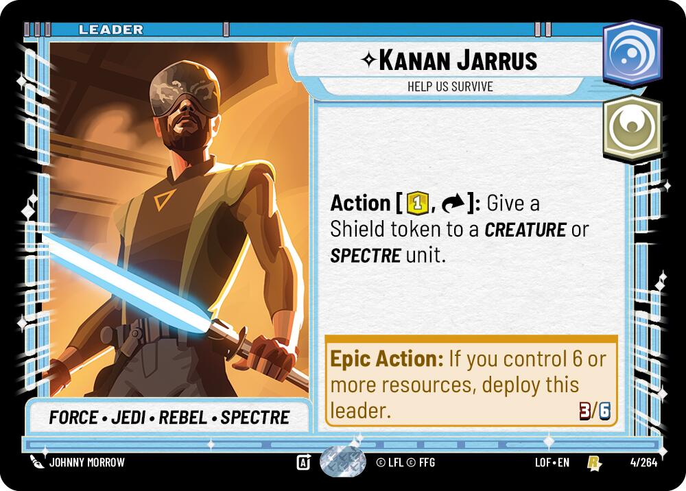 Kanan Jarrus - Help Us Survive (004/264) (004/264) [Legends of the Force] | Shuffle n Cut Hobbies & Games
