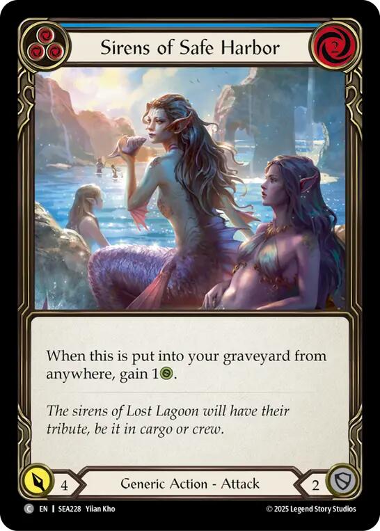 Sirens of Safe Harbor (Blue) [SEA228] (High Seas) | Shuffle n Cut Hobbies & Games
