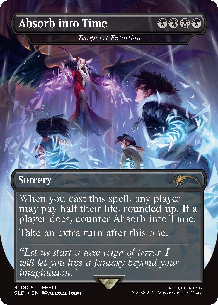 Absorb into Time - Temporal Extortion [Secret Lair Drop Series] | Shuffle n Cut Hobbies & Games
