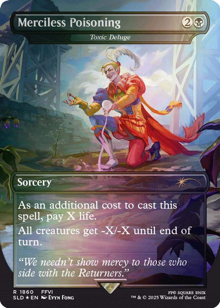 Merciless Poisoning - Toxic Deluge (Rainbow Foil) [Secret Lair Drop Series] | Shuffle n Cut Hobbies & Games