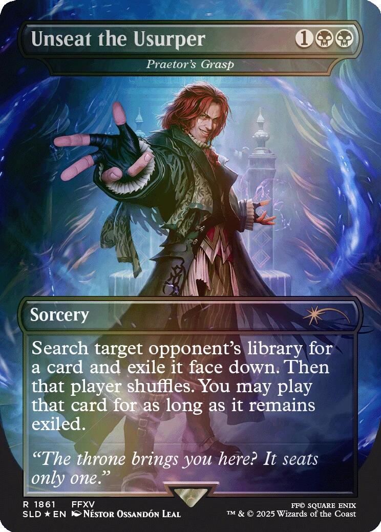 Unseat the Usurper - Praetor's Grasp (Rainbow Foil) [Secret Lair Drop Series] | Shuffle n Cut Hobbies & Games