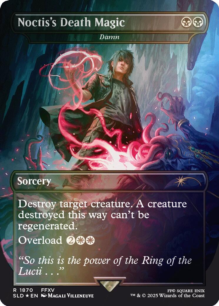 Noctis's Death Magic - Damn (Rainbow Foil) [Secret Lair Drop Series] | Shuffle n Cut Hobbies & Games