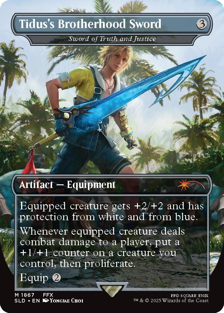 Tidus's Brotherhood Sword - Sword of Truth and Justice [Secret Lair Drop Series] | Shuffle n Cut Hobbies & Games