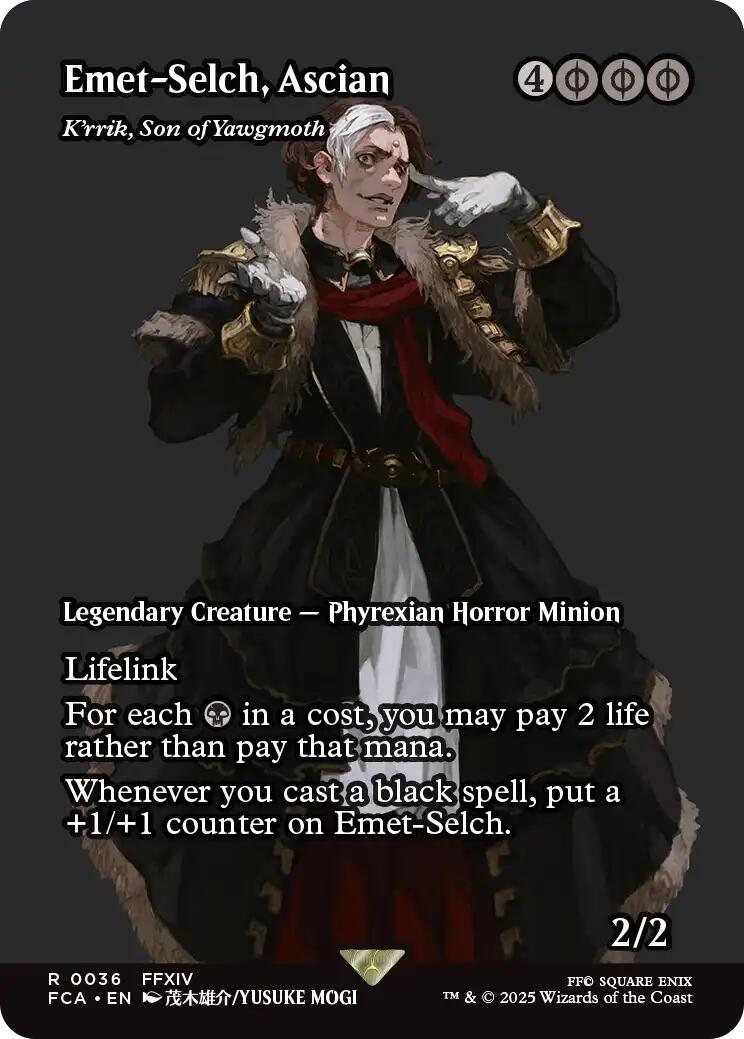 Emet-Selch, Ascian - K'rrik, Son of Yawgmoth (Showcase) [FINAL FANTASY : Through the Ages] | Shuffle n Cut Hobbies & Games