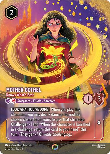 Mother Gothel - Knows What's Best (Enchanted) (211/204) [Reign of Jafar] | Shuffle n Cut Hobbies & Games