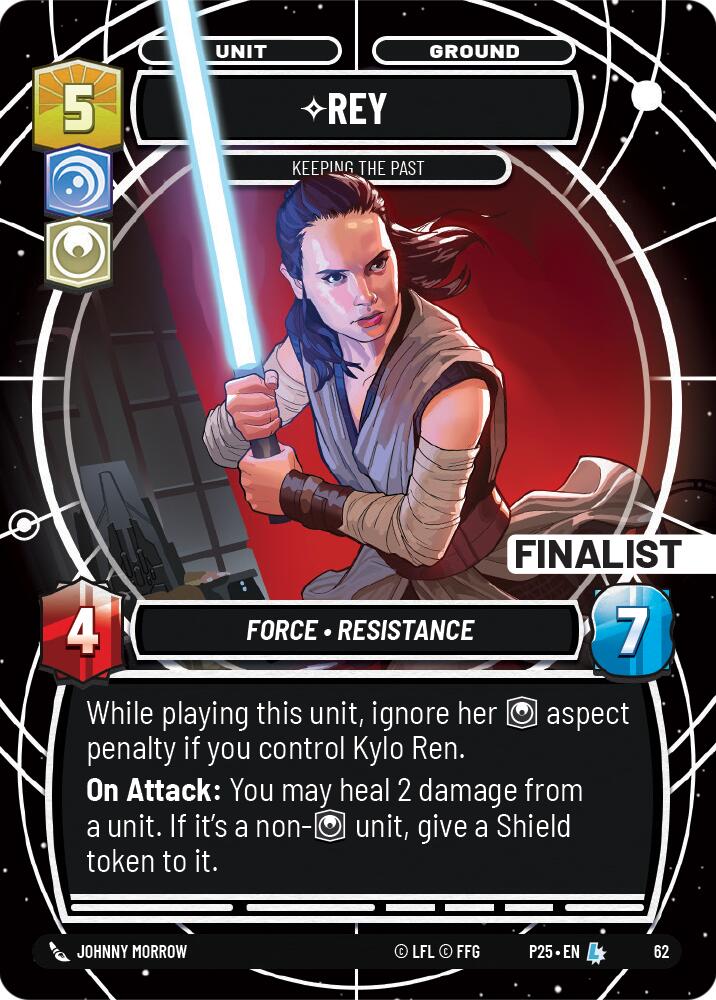 Rey (62) - Keeping the Past (Finalist) (62) [Store Showdown Promos] | Shuffle n Cut Hobbies & Games