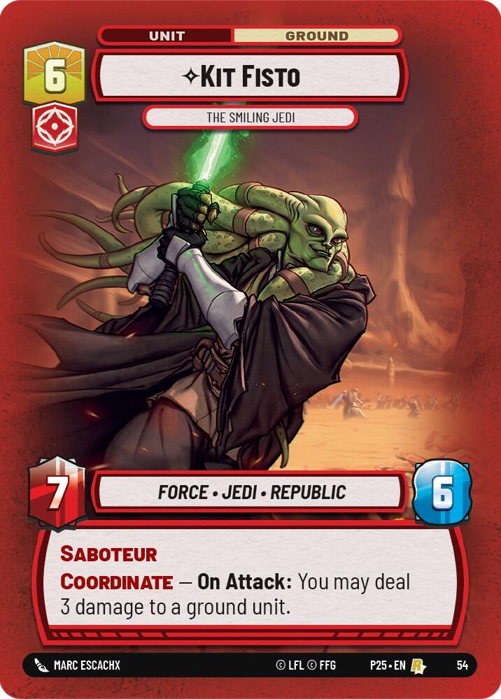 Kit Fisto (54) - The Smiling Jedi (54) [Store Showdown Promos] | Shuffle n Cut Hobbies & Games