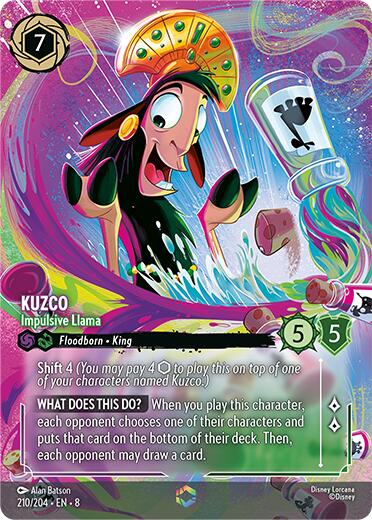 Kuzco - Impulsive Llama (Enchanted) (210/204) [Reign of Jafar] | Shuffle n Cut Hobbies & Games