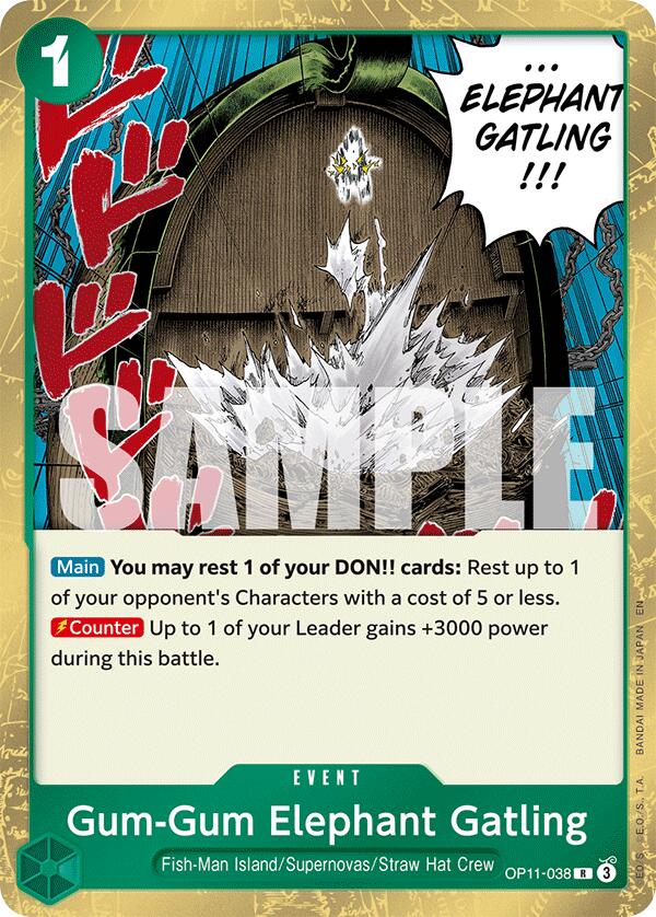Gum-Gum Elephant Gatling [A Fist of Divine Speed] | Shuffle n Cut Hobbies & Games