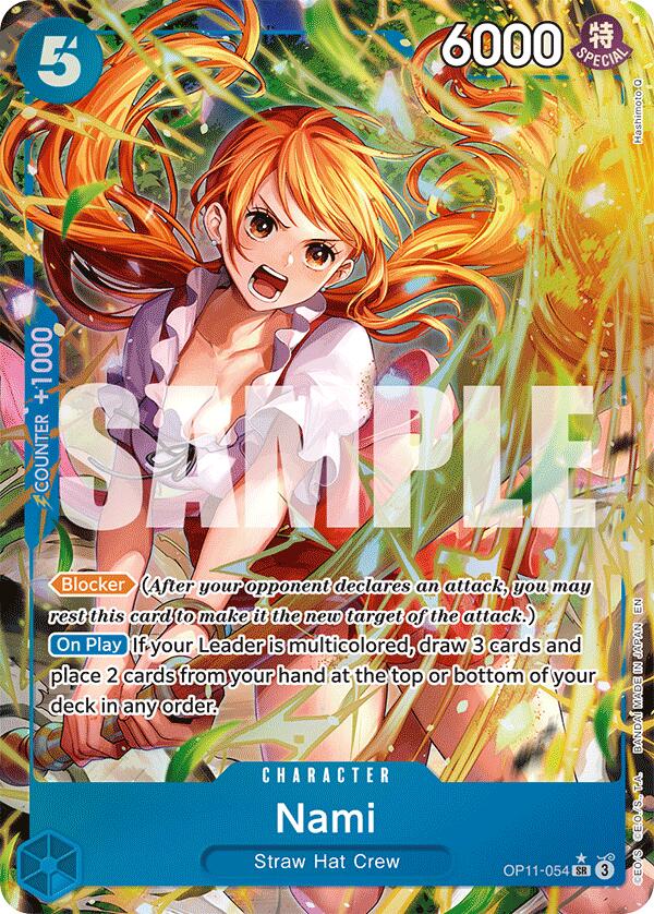 Nami (054) (Alternate Art) [A Fist of Divine Speed] | Shuffle n Cut Hobbies & Games