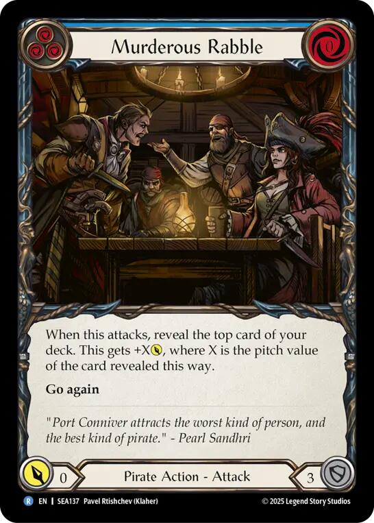 Murderous Rabble [SEA137] (High Seas)  Rainbow Foil | Shuffle n Cut Hobbies & Games