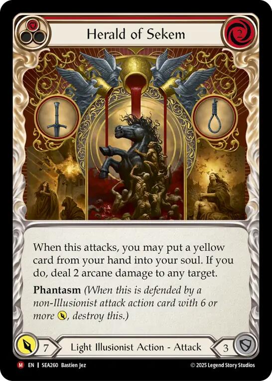 Herald of Sekem [SEA260] (High Seas)  Rainbow Foil | Shuffle n Cut Hobbies & Games