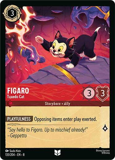 Figaro - Tuxedo Cat (133/204) [Reign of Jafar] | Shuffle n Cut Hobbies & Games