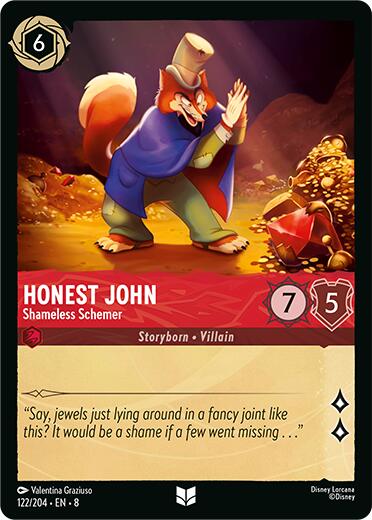 Honest John - Shameless Schemer (122/204) [Reign of Jafar] | Shuffle n Cut Hobbies & Games