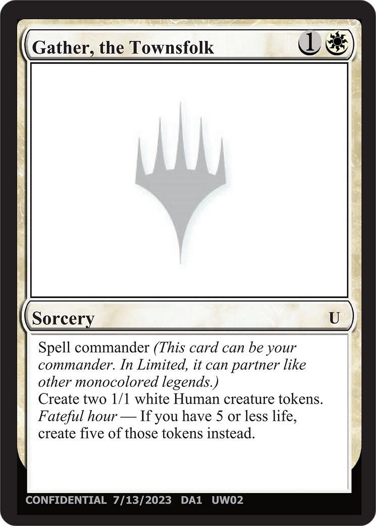 Gather, the Townsfolk [Unknown Event] | Shuffle n Cut Hobbies & Games