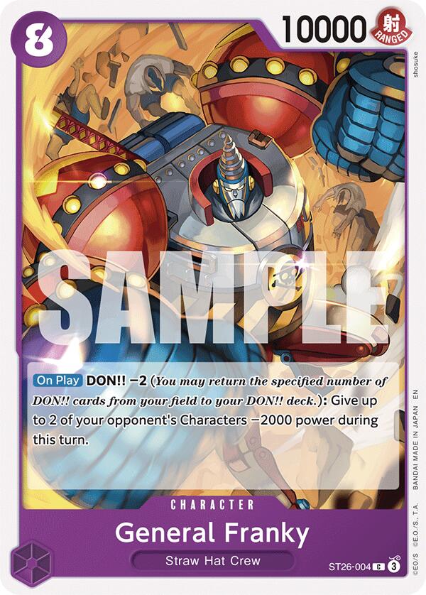 General Franky [Starter Deck: Purple/Black Monkey.D.Luffy] | Shuffle n Cut Hobbies & Games