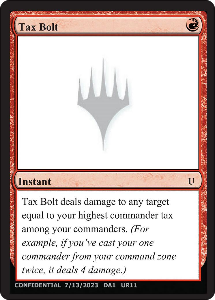 Tax Bolt [Mystery Booster] | Shuffle n Cut Hobbies & Games