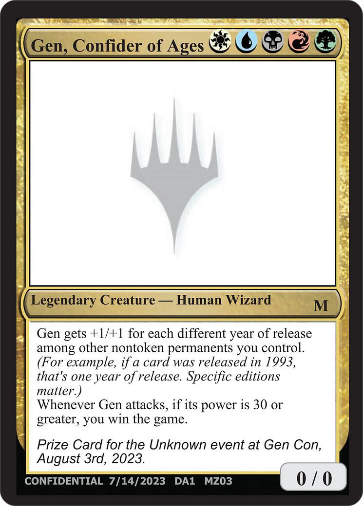 Gen, Confider of Ages [Mystery Booster] | Shuffle n Cut Hobbies & Games
