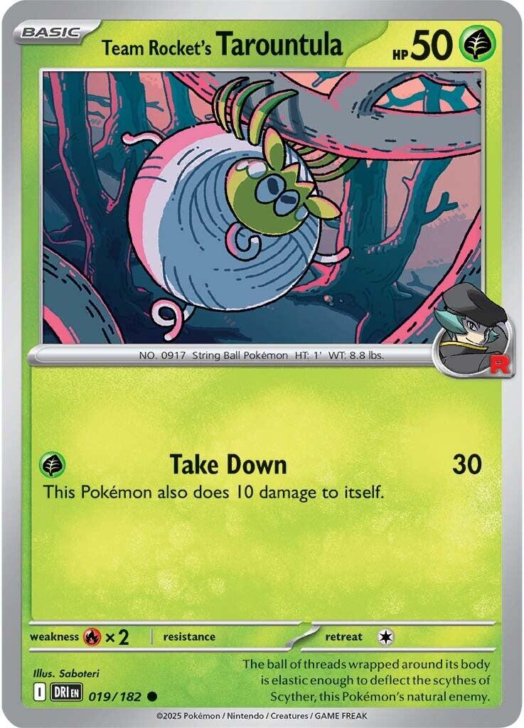 Team Rocket's Tarountula (019/182) [Scarlet & Violet: Destined Rivals] | Shuffle n Cut Hobbies & Games