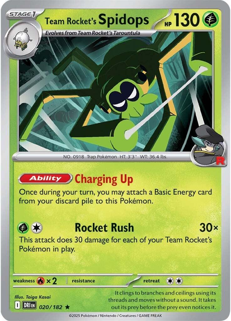 Team Rocket's Spidops (020/182) [Scarlet & Violet: Destined Rivals] | Shuffle n Cut Hobbies & Games