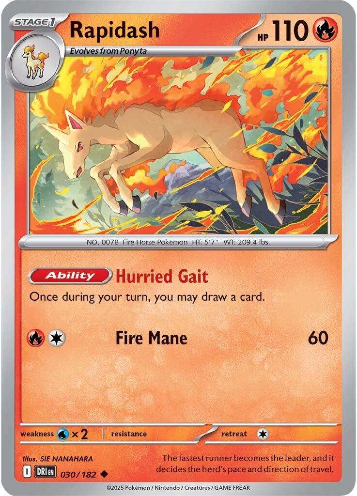 Rapidash (030/182) [Scarlet & Violet: Destined Rivals] | Shuffle n Cut Hobbies & Games