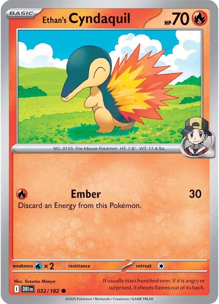 Ethan's Cyndaquil (032/182) [Scarlet & Violet: Destined Rivals] | Shuffle n Cut Hobbies & Games