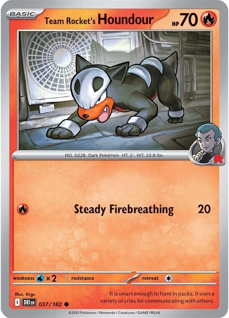 Team Rocket's Houndour (037/182) [Scarlet & Violet: Destined Rivals] | Shuffle n Cut Hobbies & Games