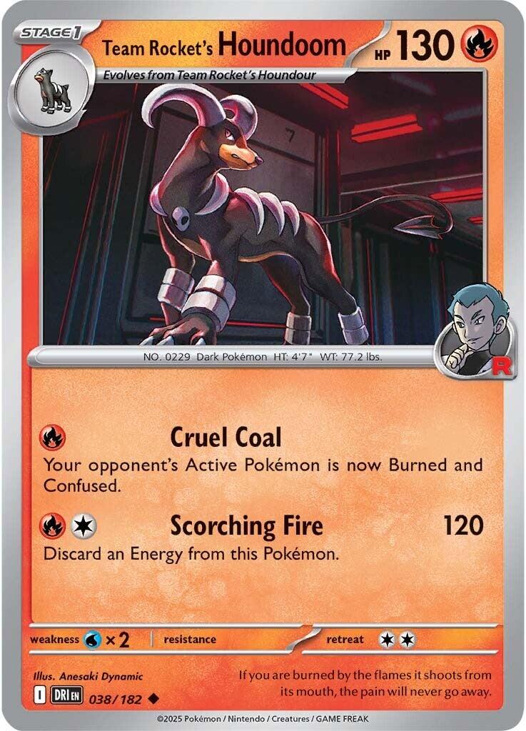 Team Rocket's Houndoom (038/182) [Scarlet & Violet: Destined Rivals] | Shuffle n Cut Hobbies & Games