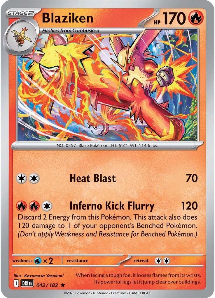 Blaziken (042/182) [Scarlet & Violet: Destined Rivals] | Shuffle n Cut Hobbies & Games