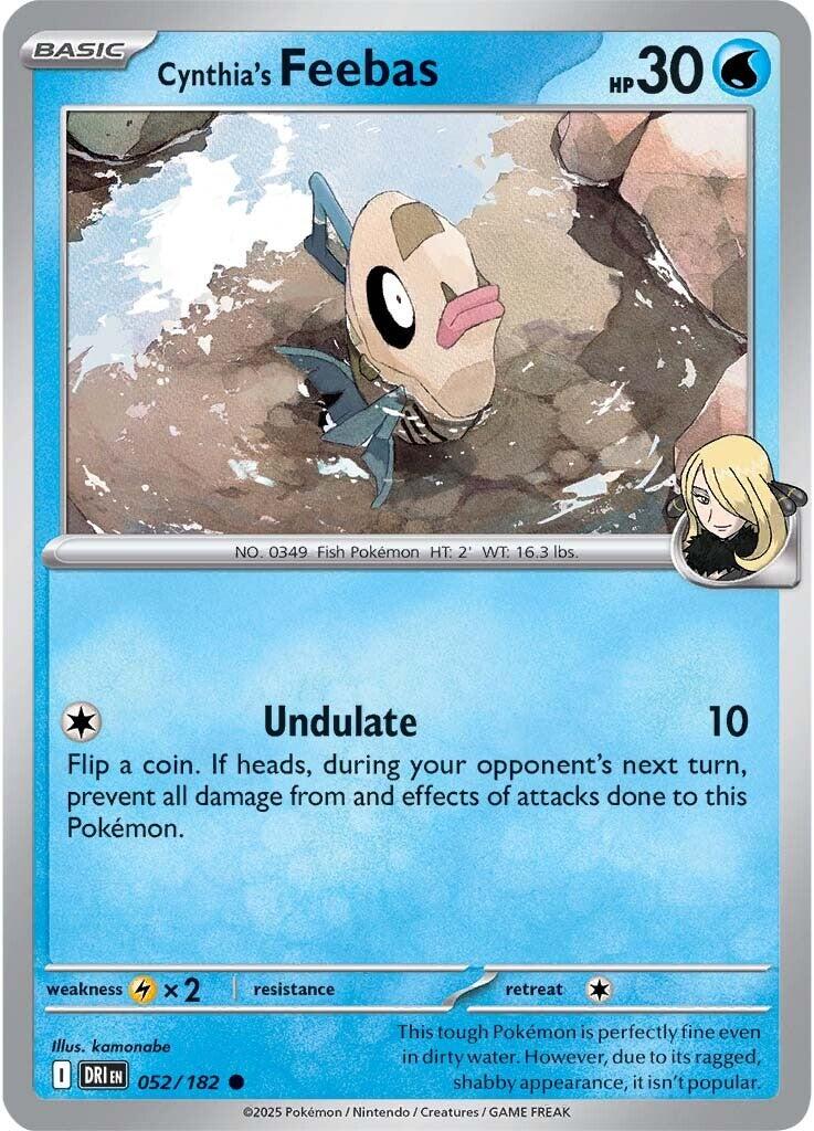 Cynthia's Feebas (052/182) [Scarlet & Violet: Destined Rivals] | Shuffle n Cut Hobbies & Games