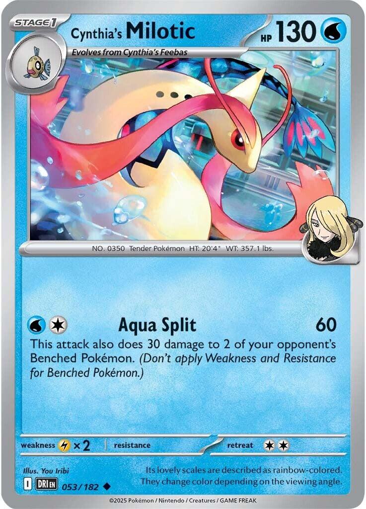 Cynthia's Milotic (053/182) [Scarlet & Violet: Destined Rivals] | Shuffle n Cut Hobbies & Games