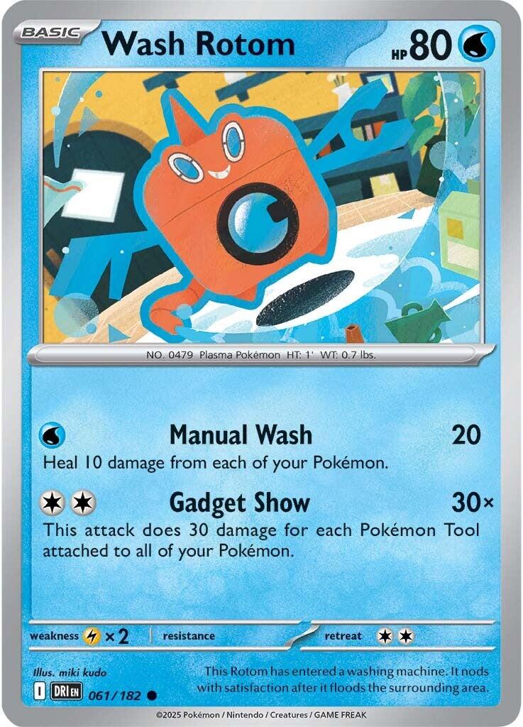 Wash Rotom (061/182) [Scarlet & Violet: Destined Rivals] | Shuffle n Cut Hobbies & Games