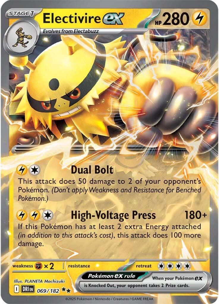 Electivire ex (069/182) [Scarlet & Violet: Destined Rivals] | Shuffle n Cut Hobbies & Games