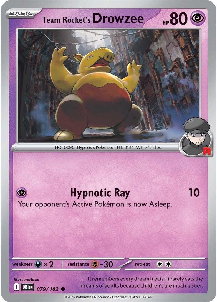 Team Rocket's Drowzee (079/182) [Scarlet & Violet: Destined Rivals] | Shuffle n Cut Hobbies & Games