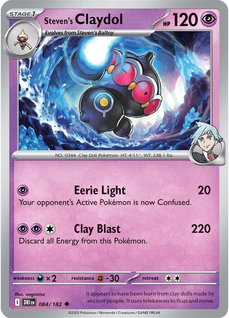 Steven's Claydol (084/182) [Scarlet & Violet: Destined Rivals] | Shuffle n Cut Hobbies & Games
